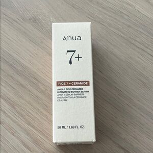 BNIB ANUA Rice 7+ Ceramide Hydrating Barrier Serum - White